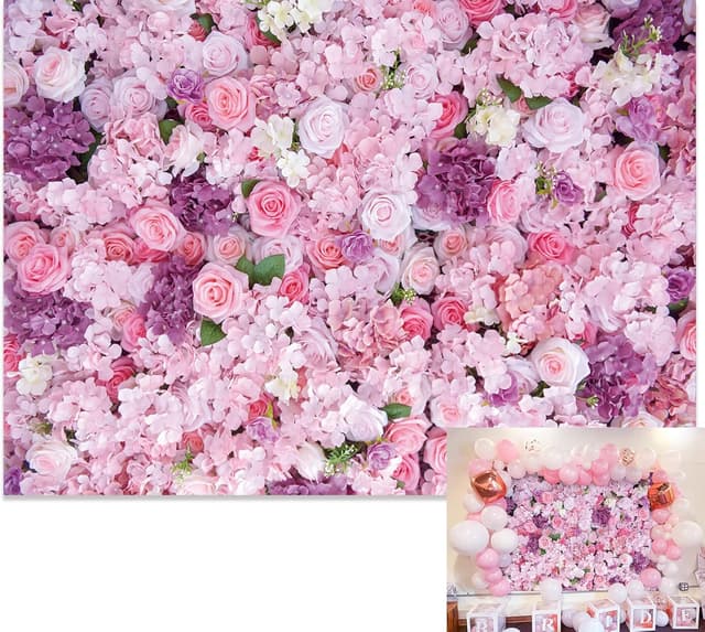 Detalle de BINQOO 7x5ft Lilac Flowers Backdrop for Photography