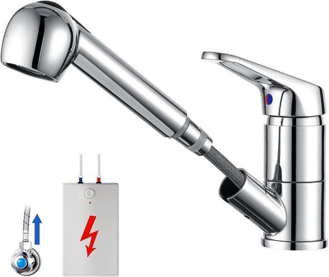 Detalle de Auralum Niederdruck Küchenarmatur mit Brause 70 cm