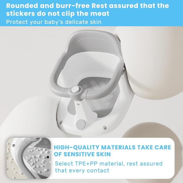 Detalle 2 de UBRAVOO baby bath seat, 6-24 months non-slip