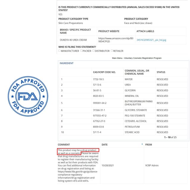 Detalle 2 de OUKEYA Urea-Creme 40% für Füße und Hände