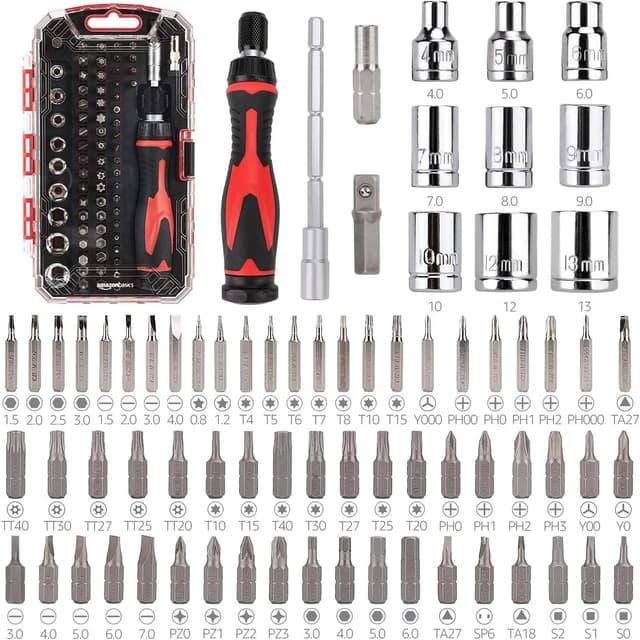 Imagen de Amazon Basics 73-piece Ratchet Wrench Set en OfertitasTOP