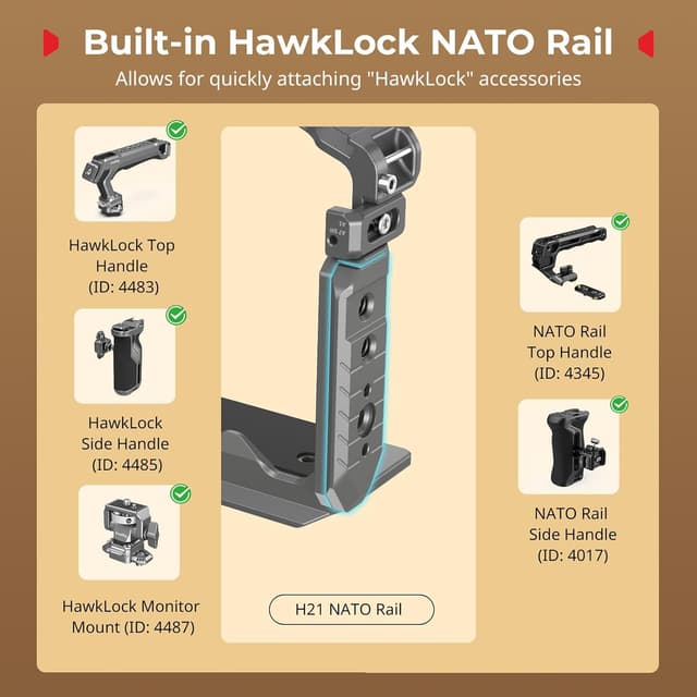 Detalle 2 de SMALLRIG 5583 Kamerakäfig mit AirTag-Slot