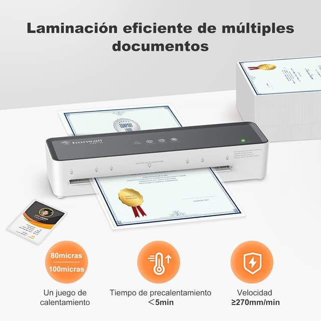 Detalle de bonsaii L421-A Plastificadora A4 80-100 micrones