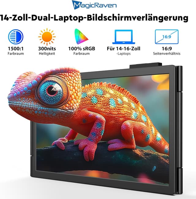 Thumbnail 6 de MAGICRAVEN Laptop Bildschirm Erweiterung 14\" FHD