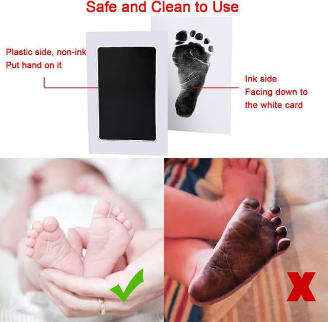 Detalle 2 de Nabance Baby Handprint Kit 6 keepsake cards