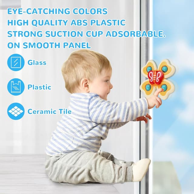 Thumbnail 3 de Vicloon Giocattolo a Ventosa per Bambini 4pz