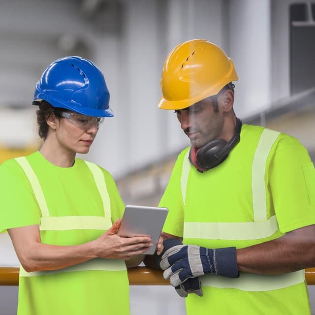 Detalle 2 de AUYAO T-shirt alta visibilità con catarifrangenti e manica corta, arancione