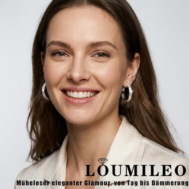 Detalle 1 de LOUMILEO 5MM Creolen Silber 925