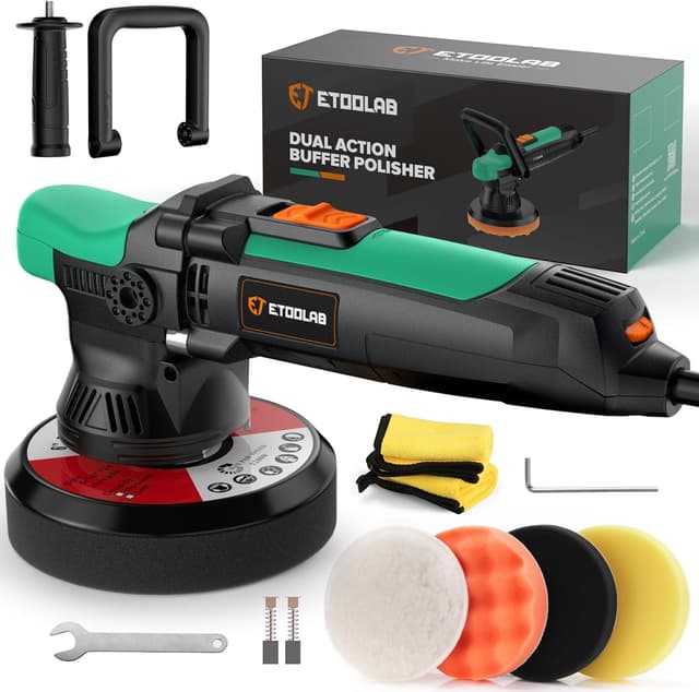 Detalle de ETOOLAB Auto Poliermaschine PD5 – exzentrische Poliermaschine mit 9 mm Hub, 700 W und 6 Geschwindigkeiten