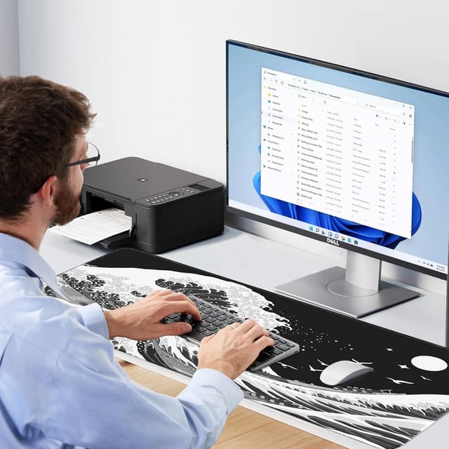 Thumbnail 6 de Giecy Tapis de souris gaming XXL 800 x 300 mm avec base antidérapante