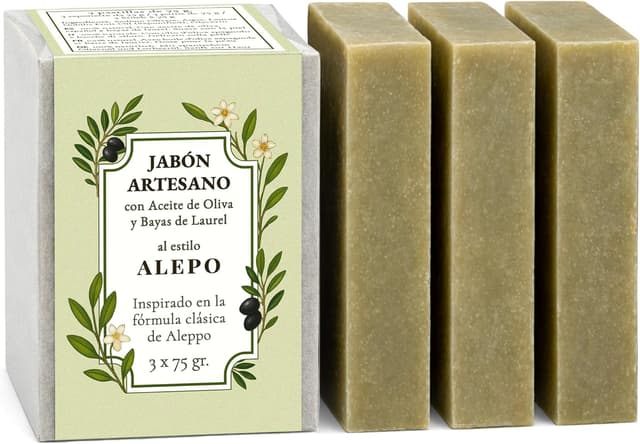 Detalle de CABRERIZO SOAP 3x75 g Jabón de Alepo natural