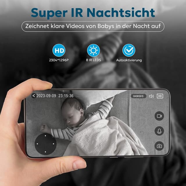 Thumbnail 5 de litokam Little elf Überwachungskamera Innen 2K