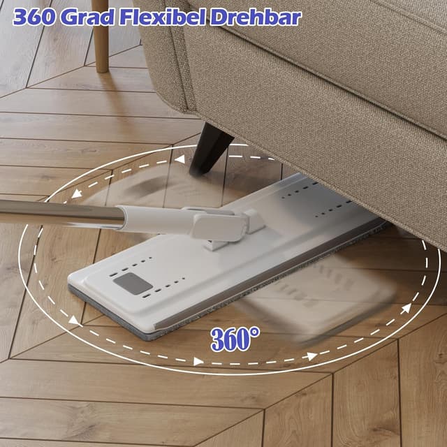 Thumbnail 4 de Eukue Wischmopp Set mit Eimer 140 cm 🧹