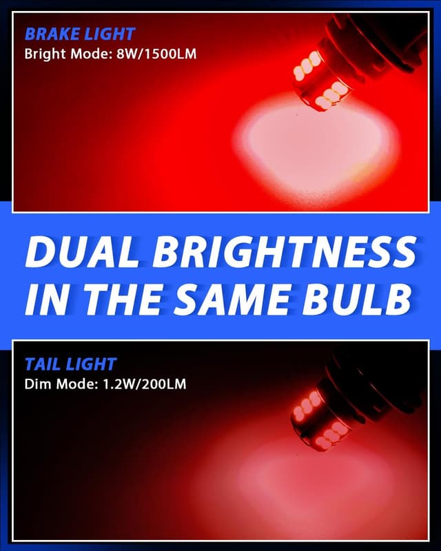 Detalle 1 de LED Brake Light Bulbs 7443 900LM