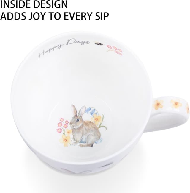 Detalle de Rabbit Hug Mug 20 oz Coffee Mug