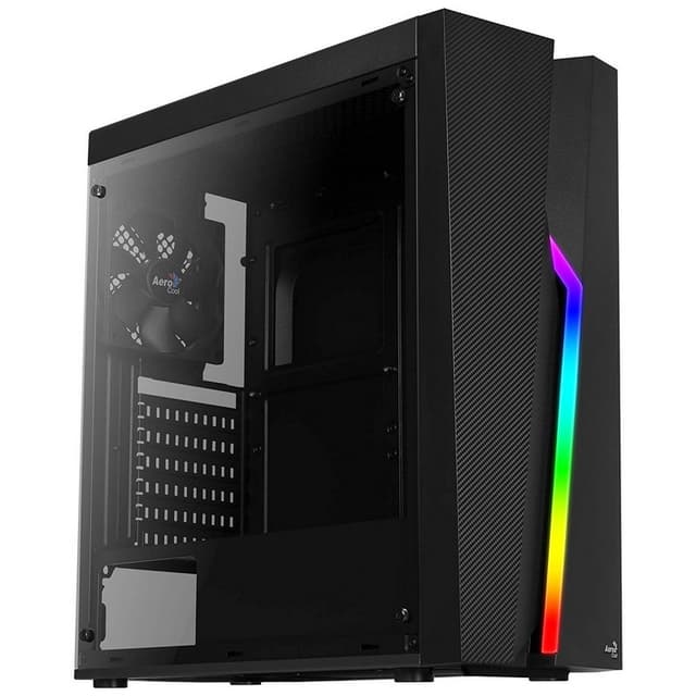 Detalle de Aerocool Bolt RGB con Ventana Negra