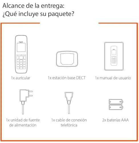 Detalle 2 de Gigaset E290 Teléfono DECT botones grandes negro 📞