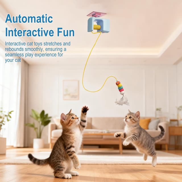 Thumbnail 5 de MewZoo Interactive Cat Toy for Indoor Cats