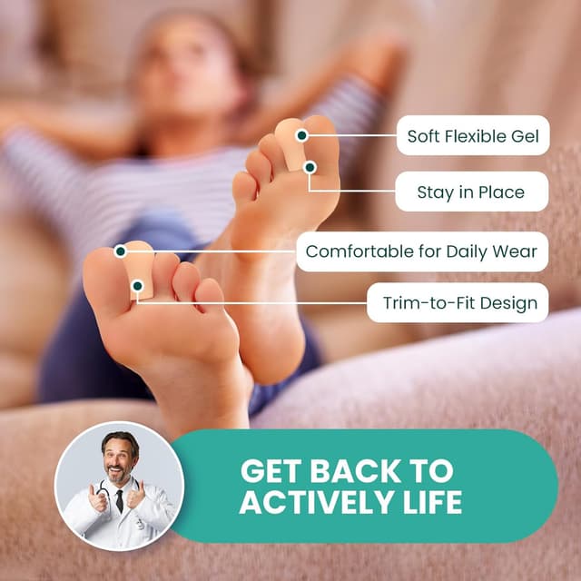 Detalle 1 de Welnove Gel Toe Cap 8er-Set Beige