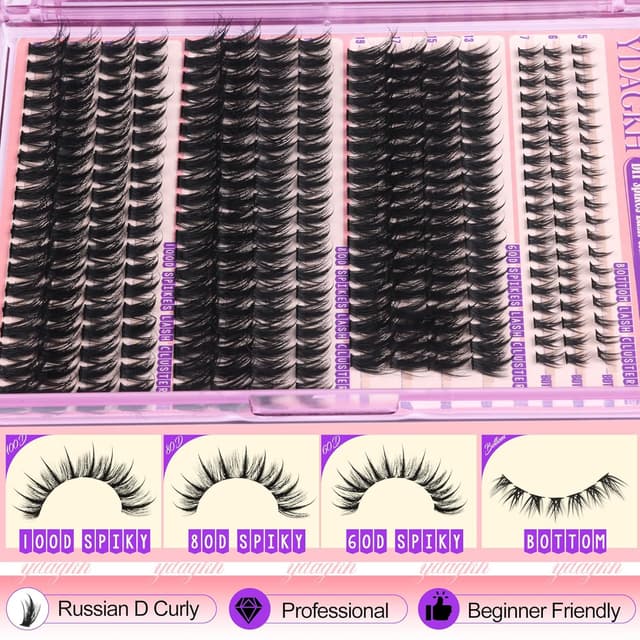 Detalle 2 de YDAGKH Volume Lash Clusters 296Pcs