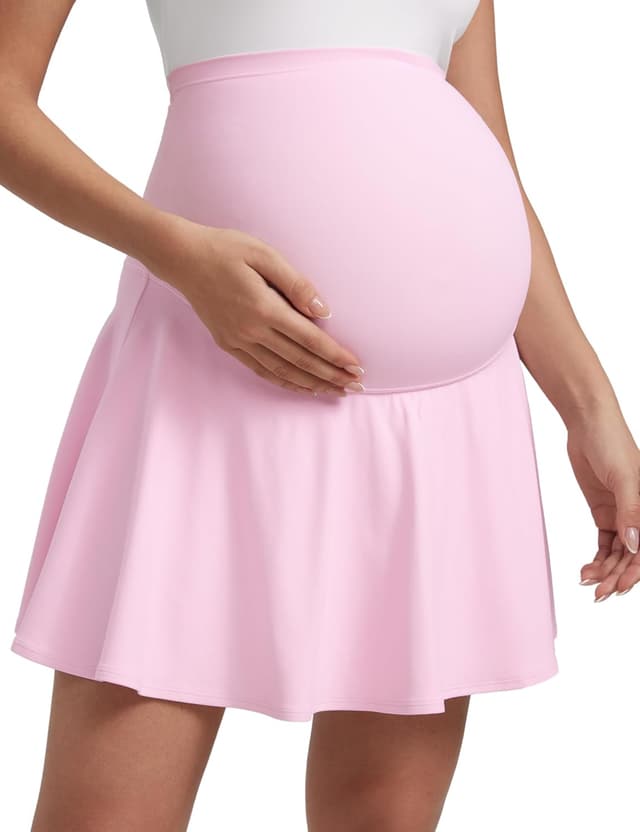 Detalle de CRZ YOGA Butterluxe maternity tennis skirt skorts with pockets