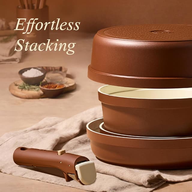 Thumbnail 4 de CAROTE 22Pc Ceramic Cookware Set 4-qt