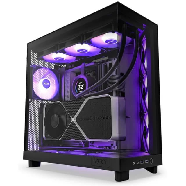 Thumbnail 3 de NZXT H6 Flow RGB Mid Tower Cristal templado USB-C negra 🖥️