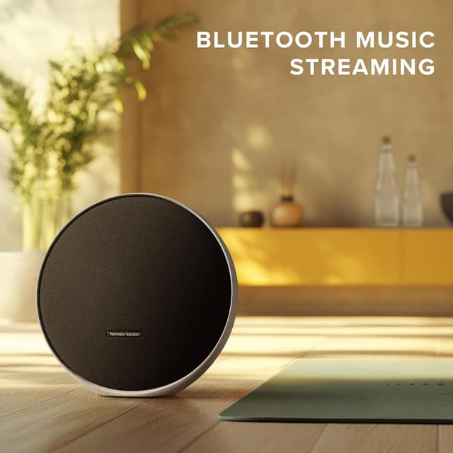 Detalle 2 de Harman Kardon Onyx Studio 9 portable Bluetooth speaker with Auracast multi-speaker pairing (grey)