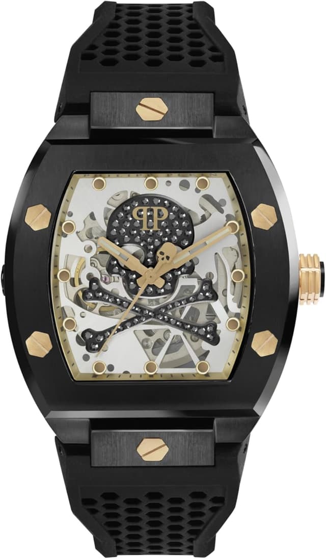 Detalle de Philipp Plein Uhren Analog Automatik 32019792 – Herrenarmbanduhr mit 44-mm-Gehäuse