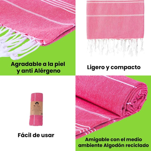 Thumbnail 2 de Mon Bijou ® Toalla XXL de Playa y Sauna, Algodón Sostenible