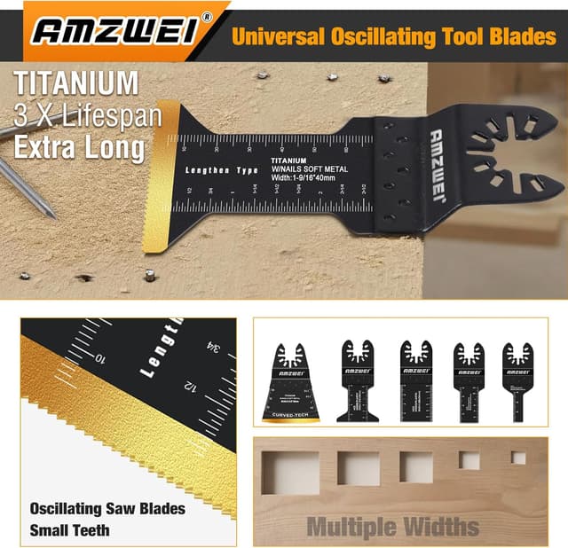 Thumbnail 3 de 156PCS Multitool Blades Kit 156 for Oscillating Tool Accessories 🛠