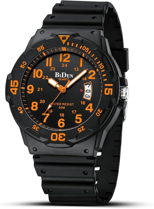 Detalle de HANPOSH Herren Uhr Analog Quarz 42 mm