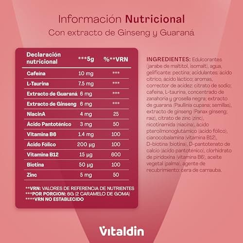 Thumbnail 6 de VITALDIN Energy Gummies avec ginseng et caféine ⚡