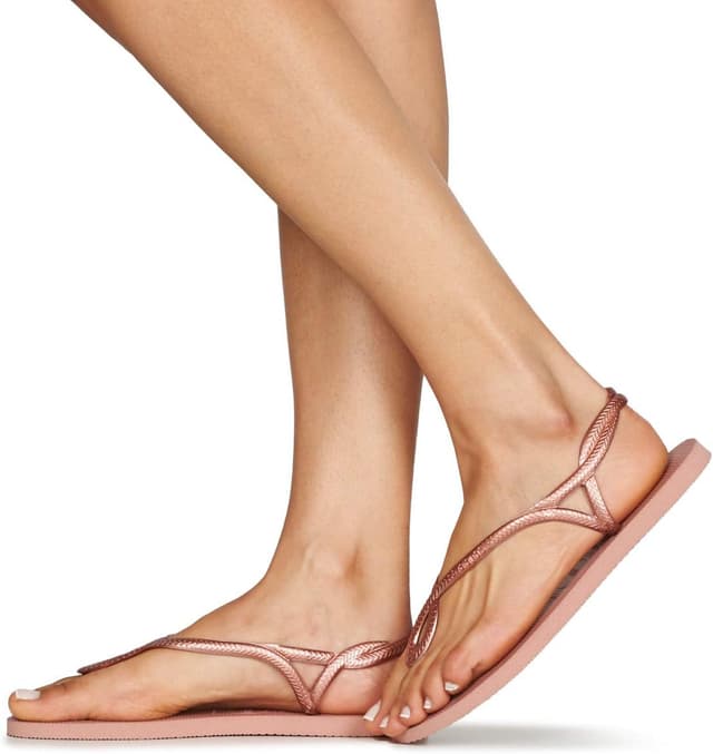 Detalle de Havaianas Luna sandali da donna comodi con chiusura alla caviglia e suola antiscivolo