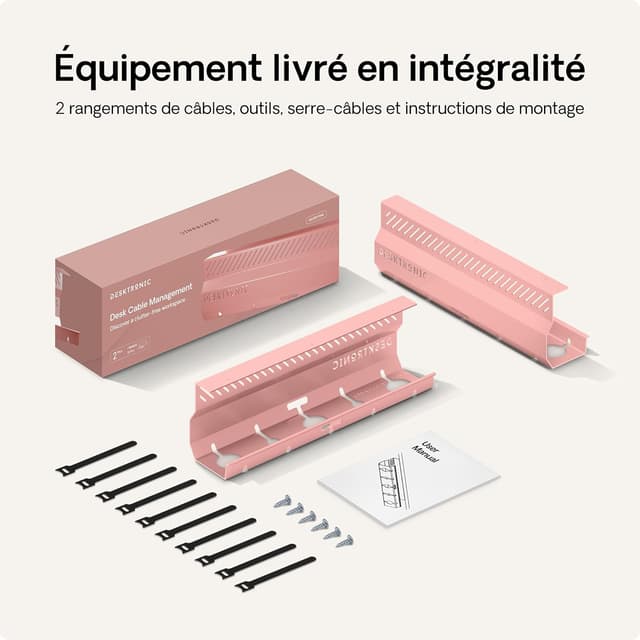 Thumbnail 4 de Desktronic Lot 2 canalettes 43x12x10 cm đź–Ą