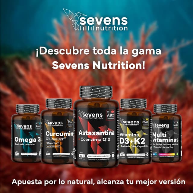 Thumbnail 8 de Astaxantina Astapure® con Coenzima Q10 y Aceite 🌿 60 Perlas