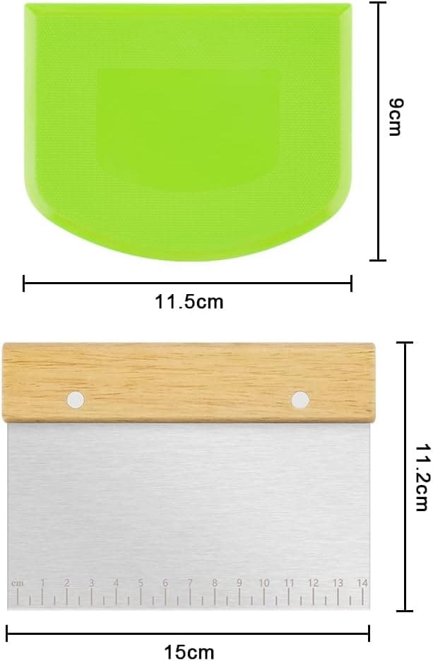 Detalle 2 de Vicloon Juego de Cortadores de Pizza y Masa 🍕