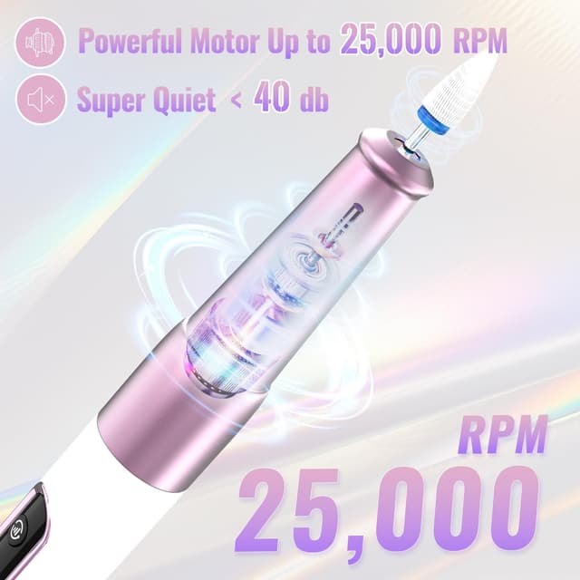 Thumbnail 2 de Denabuty Nail Drill Cordless 12 in 1 Nail File 💅📷?