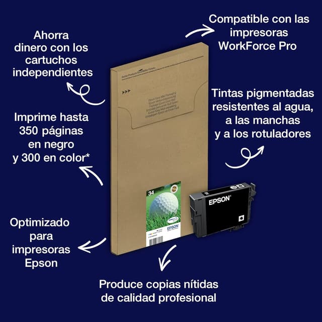 Thumbnail 1 de Epson C13T34664510 - Cartucho de Tinta Multicolor 🎨