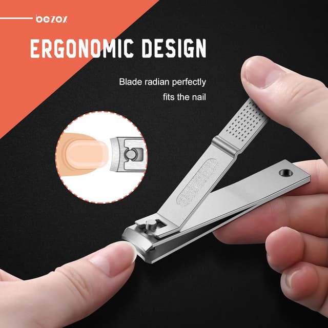 Detalle 1 de BEZOX Nagelknipser Set 2-teilig für Fingernägel