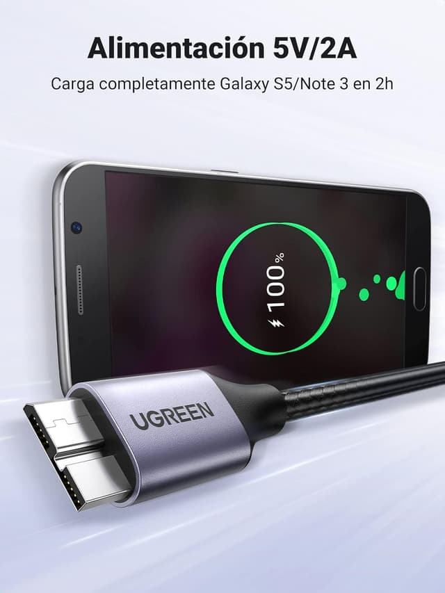 Thumbnail 2 de UGREEN Cable USB 3.0 Tipo A a Micro B para Disco Duro 🚀