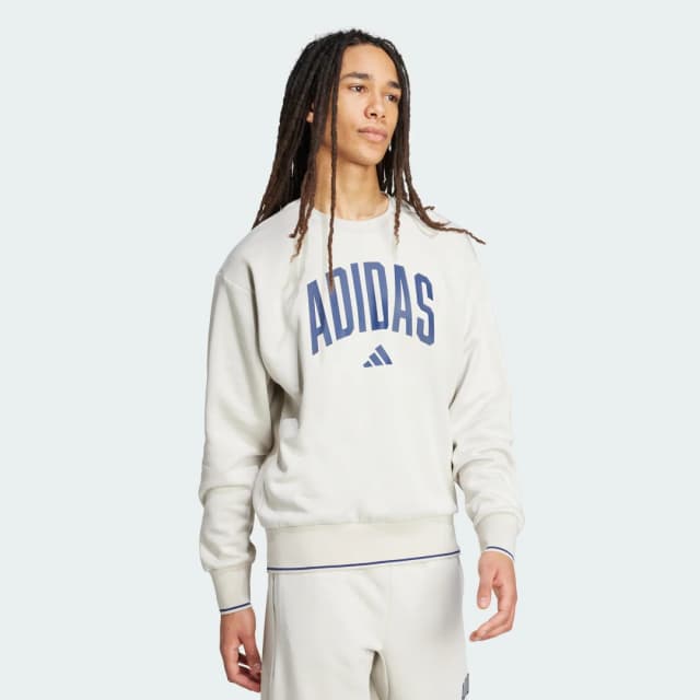 Thumbnail 2 de Adidas Sudadera Universitaria Beige