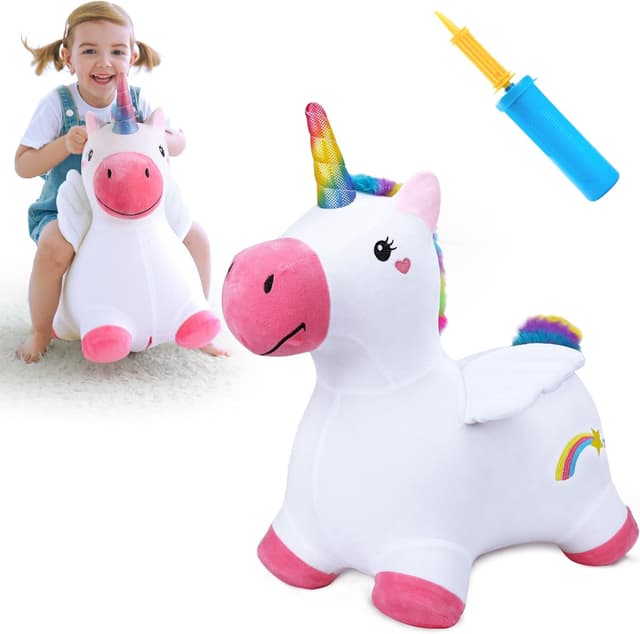 Detalle de iPlay iLearn Bouncy Pals Hopping Unicorn 18M