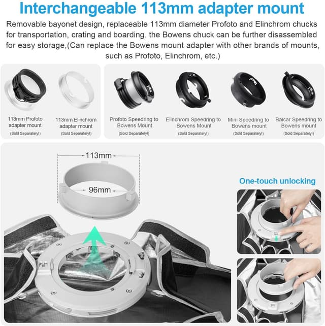 Detalle 2 de FOMITO QS35160 softbox strip 35 x 160cm