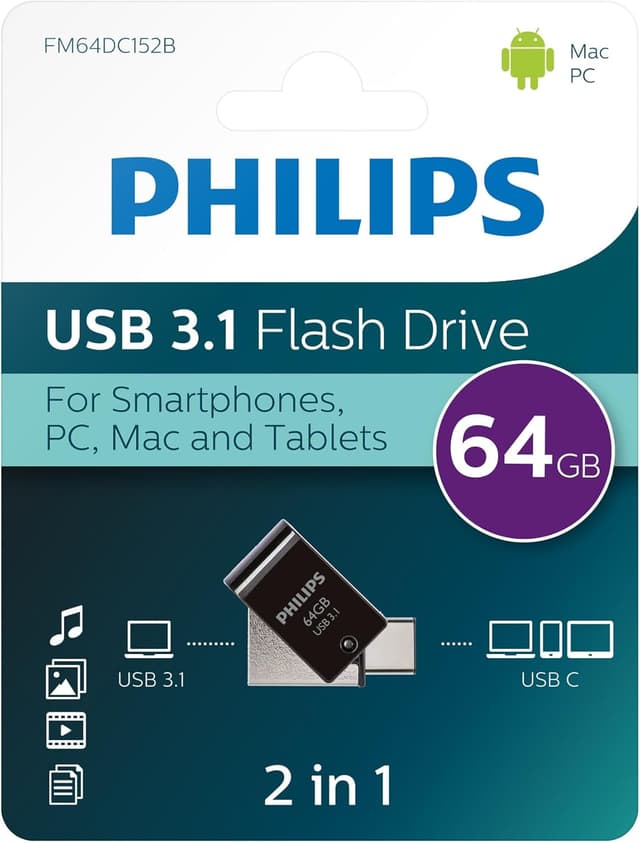 Detalle 2 de Philips 2-in-1 OTG Ultra Speed 64 GB
