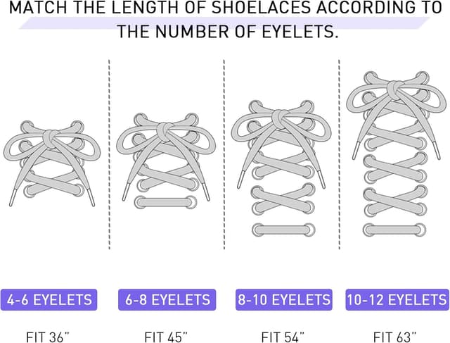 Thumbnail 5 de UamGlsob Flat Fuzzy Shoelaces 8mm for Trainers