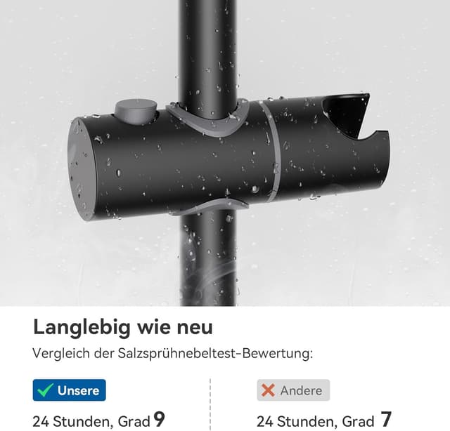 Thumbnail 3 de Auralum Asta doccia 65 cm saliscendi in acciaio inox