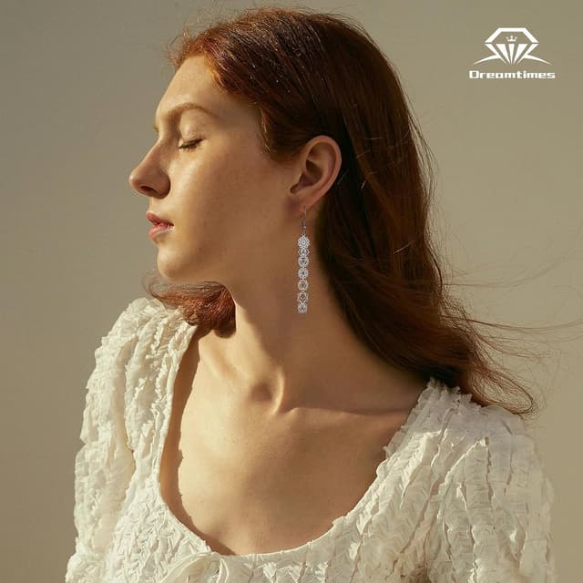 Detalle de Dreamtimes 7 Chakra-Ohrringe aus Edelstahl für Frauen mit spirituellem Heilungsanhänger