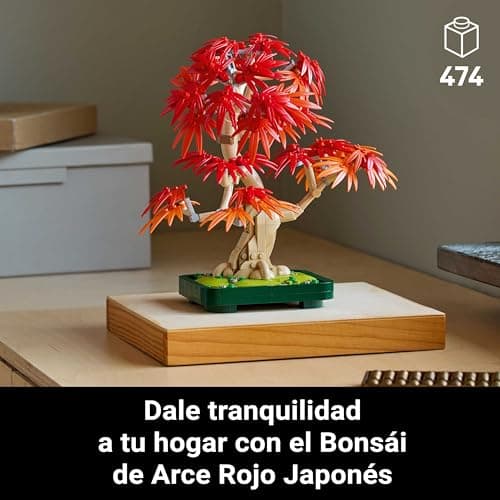 Detalle 2 de LEGO Botanical Bonsái Arce Rojo Japonés 🌳 Regalo Decoración