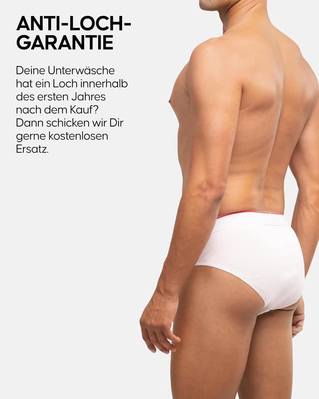 Detalle 2 de DANISH ENDURANCE 6er Pack Herren Slips 🩲